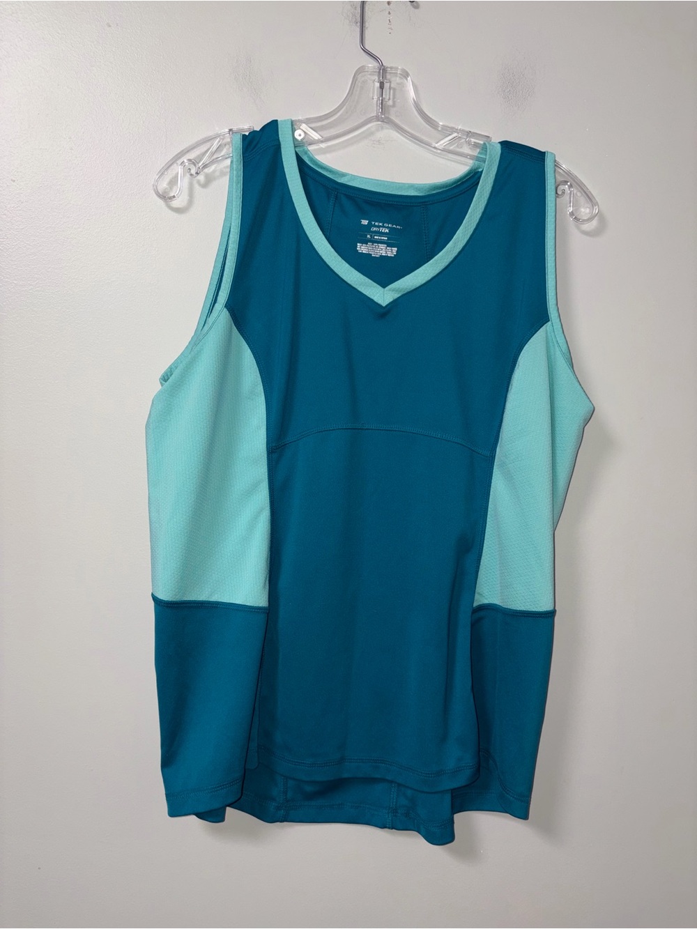 Tek Gear DryTek Blue Teal Active Workout Tank Women’s XL